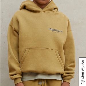 Essentials Fear Of God Kids Amber Hoodie